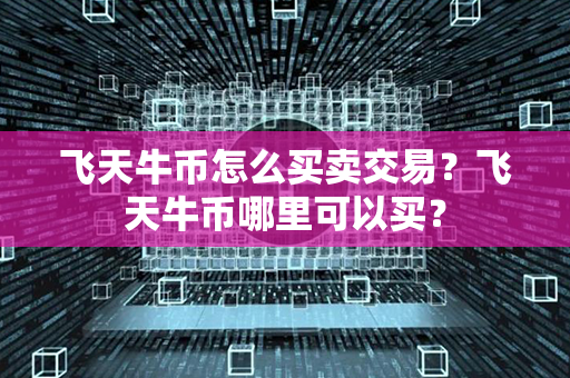 飞天牛币怎么买卖交易？飞天牛币哪里可以买？