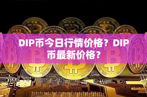 DIP币今日行情价格？DIP币最新价格？